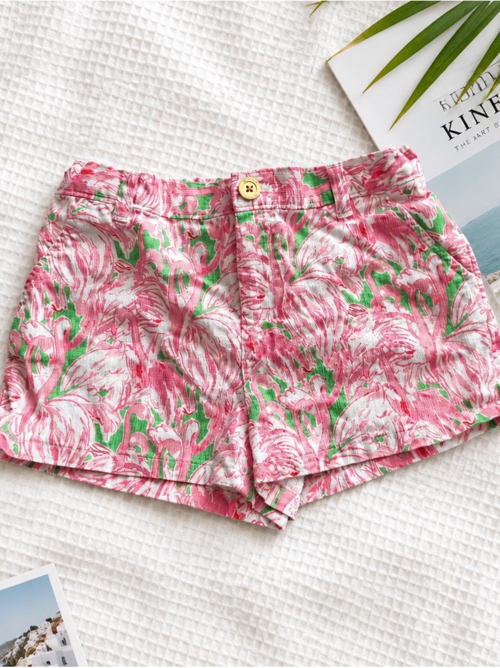 Lilly Pulitzer Kids Pink Flamingo Print Casual Shorts